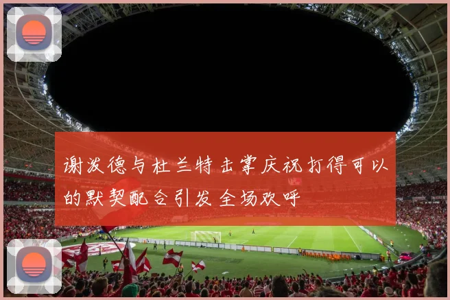 谢泼德与杜兰特击掌庆祝打得可以的默契配合引发全场欢呼