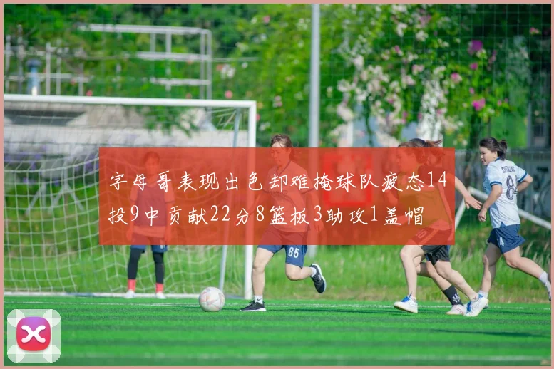 字母哥表现出色却难掩球队疲态14投9中贡献22分8篮板3助攻1盖帽